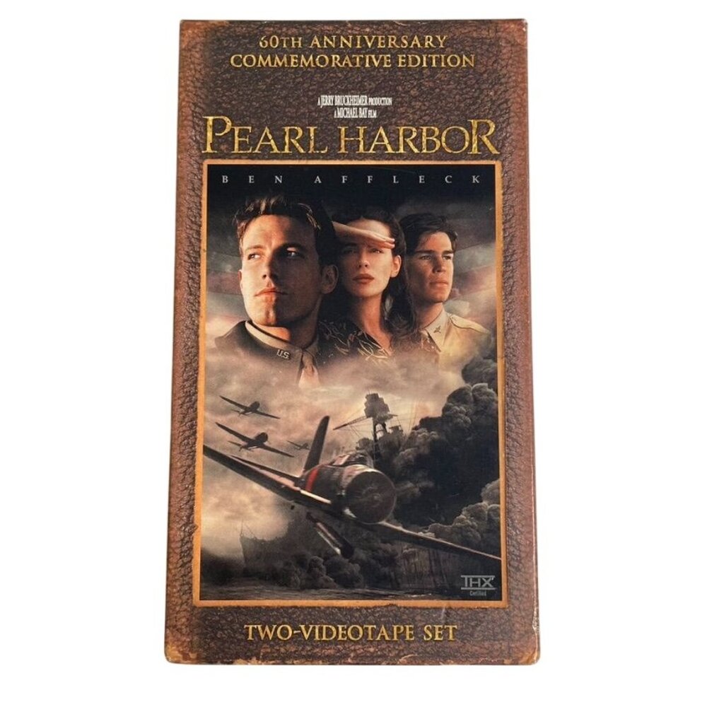 Pearl Harbor Commemorative Edition 2 VHS Set 2001 PG13 u Ben Affleck Kate Beckin